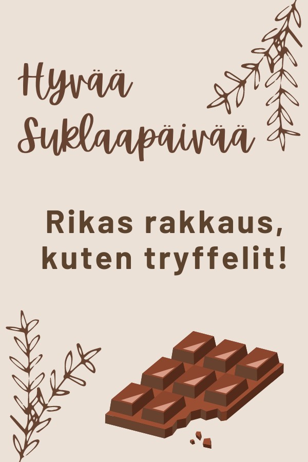 Maailman Suklaapäivä: Poikaystävälle