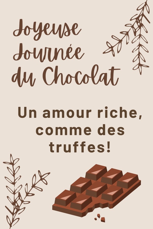 Journée Mondiale du Chocolat: Pour Petit Ami