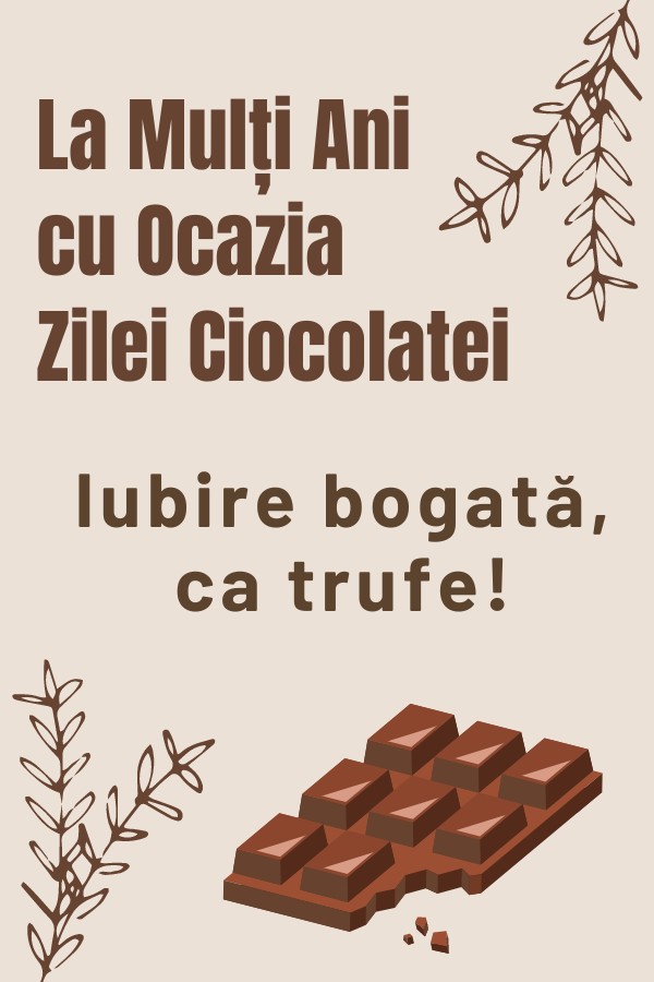 Ziua Mondială a Ciocolatei: Pentru Prieten