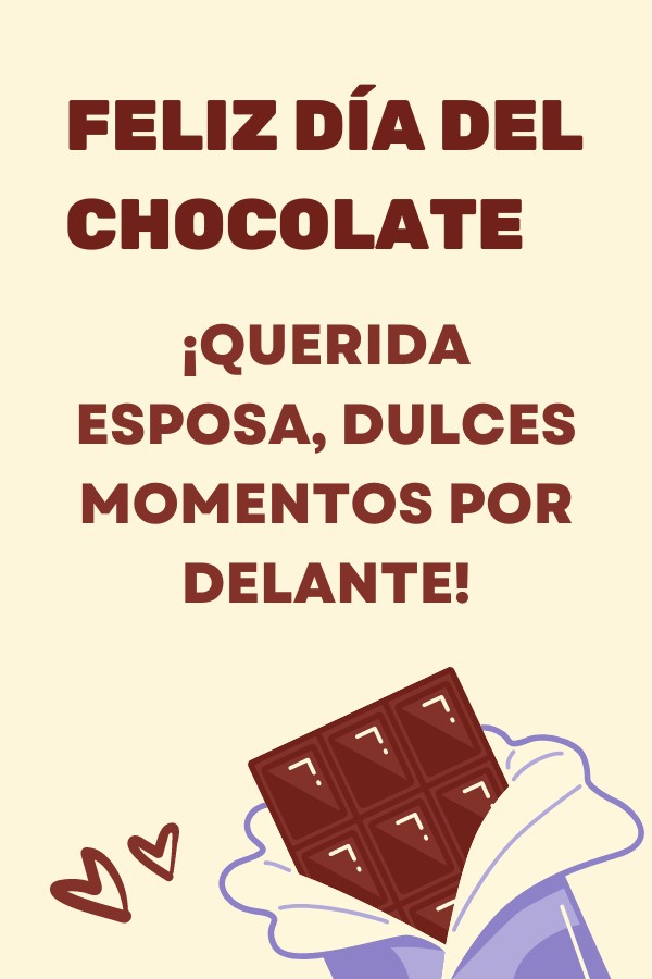 Día Internacional del Chocolate: Para Esposa