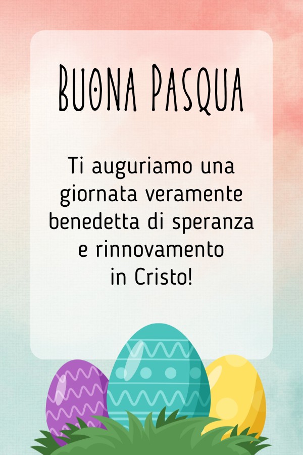 Pasqua: Benedetto