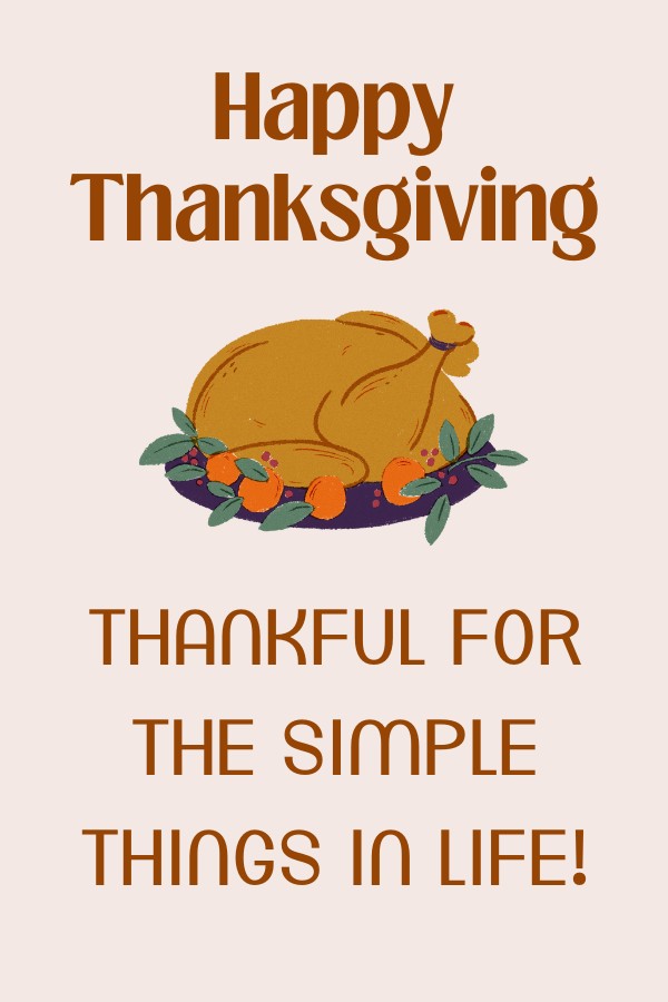 Thanksgiving: Thankful