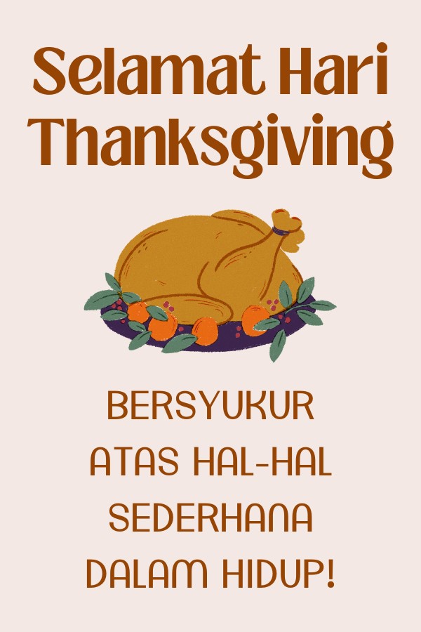 Hari Thanksgiving: Bersyukur